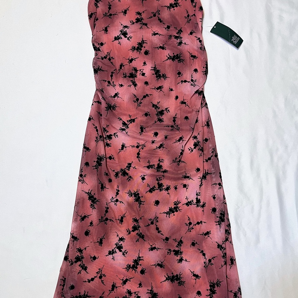 Wild Fable Strapless Pink Floral Dress